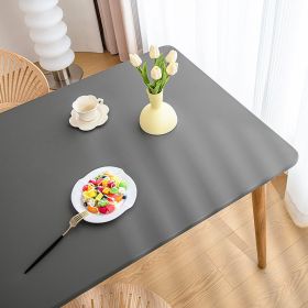 Sheepskin All-inclusive Tablecloth Waterproof And Oil-proof Disposable Anti-scald Tablecloth (Option: Simple Gray-Suitable For 80X130cm)